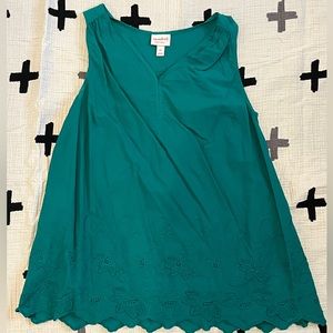 Isabel Maternity Green Sleeveless Top sz XS